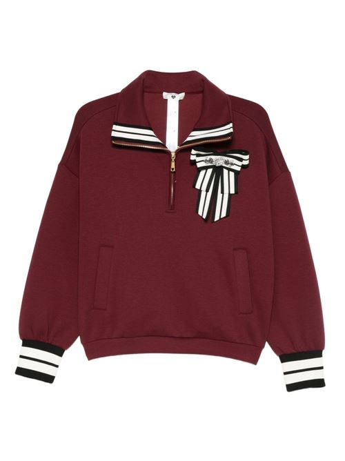 Felpa donna mezza zip TWINSET U&B | 252LL2GCC12818